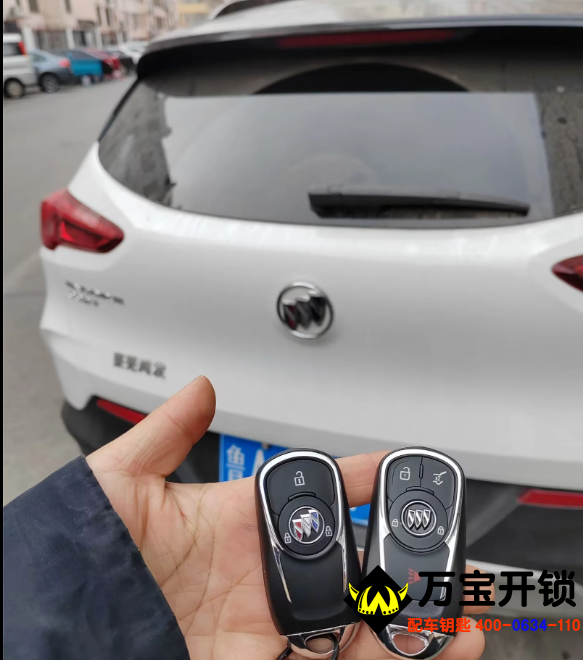 20年款別克昂科拉配原廠汽車智能鑰匙，萊蕪別克配汽車鑰匙，開汽車鎖